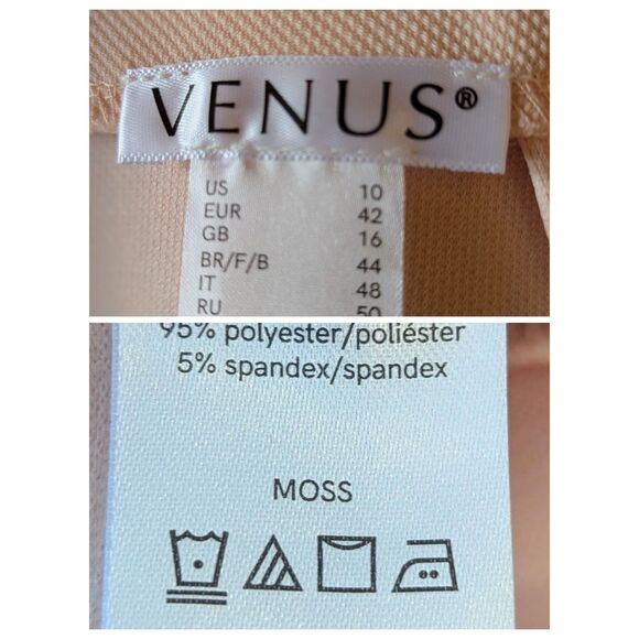 Venus High Low Fishtail Skirt in Pink and Black Sz 10 - Picture 5 of 10